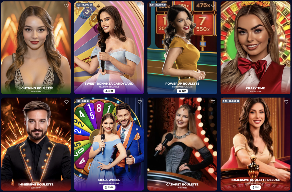 Jeux en direct - Live casino