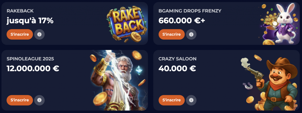 Bonus de bienvenue Nine Casino